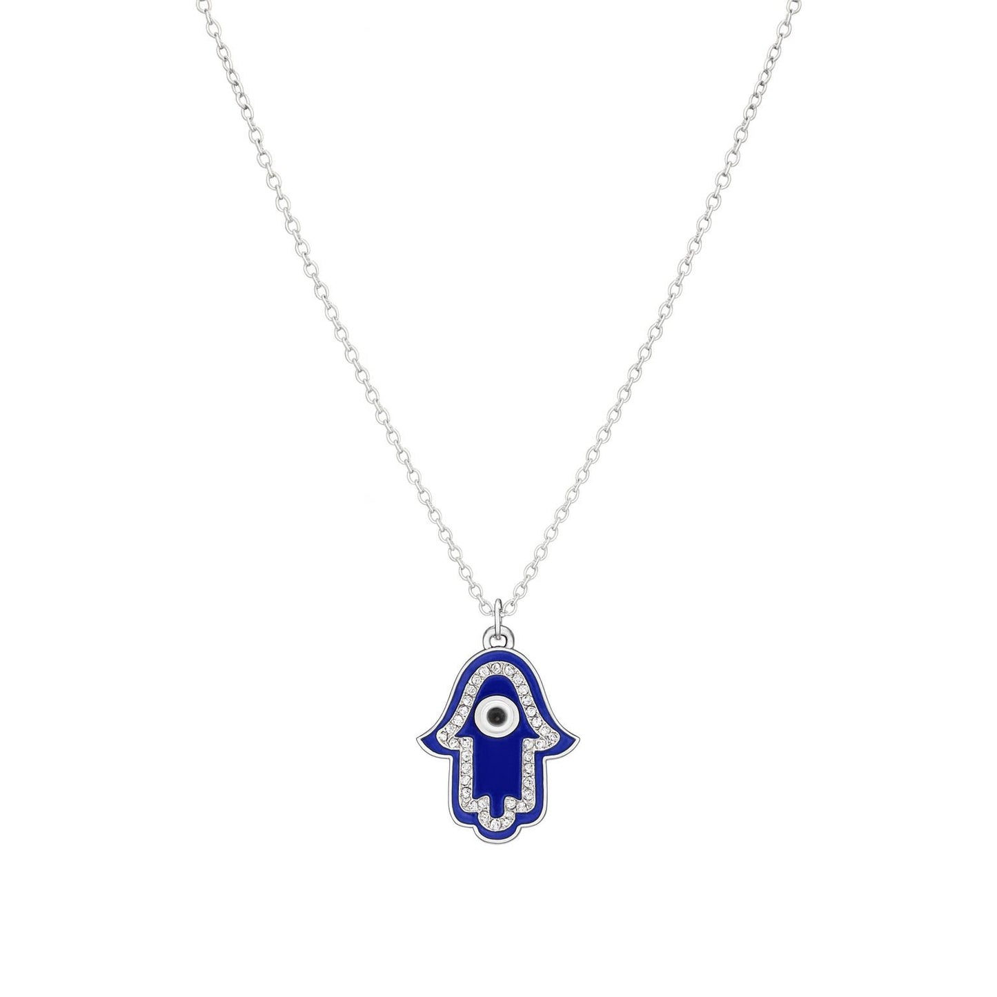β¨ Premium Pure Silver 925 Hamsa Hand Pendant Necklace π§Ώ